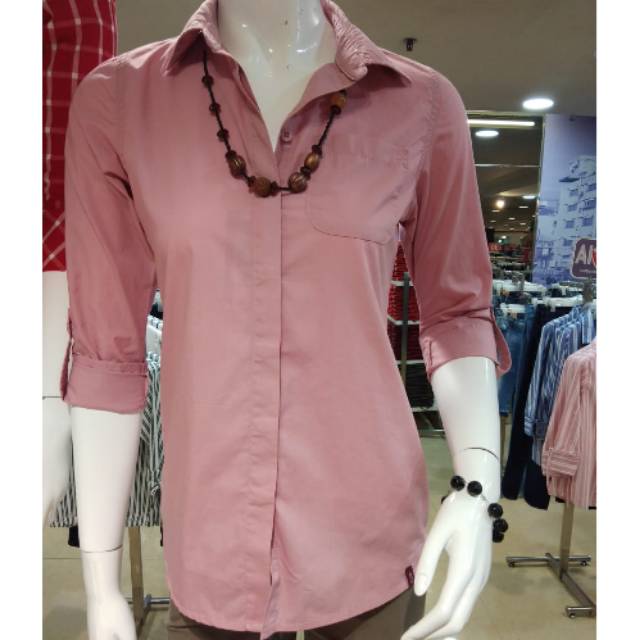 Ako kemeja wanita polos,warna