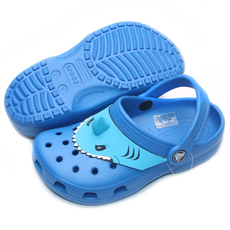 Crocs Anak Anak Shark / Crocs anak Fun lab sharks / shark tanduk