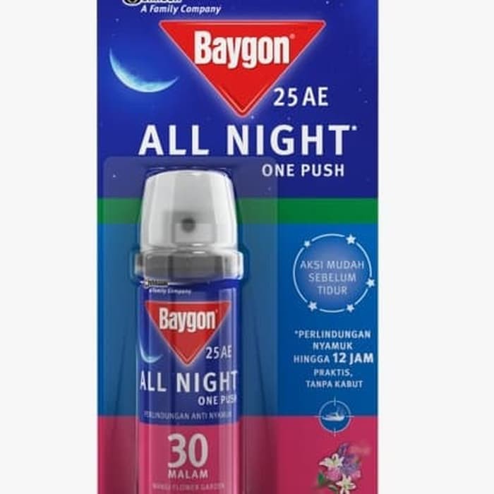 BAYGON ONE PUSH 30 Hari FLOWER GARDEN 10ml