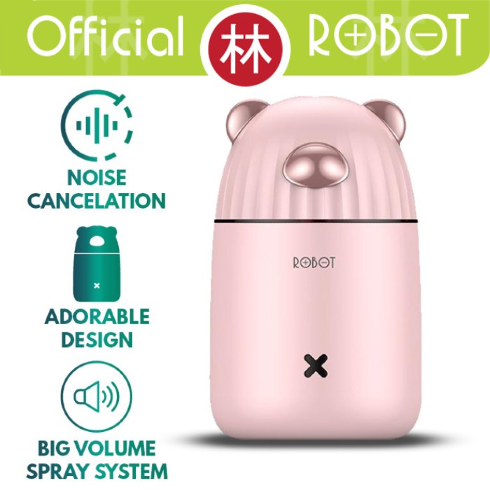 Robot RT-H01 Humidifier Diffuser Little Cool Bear Gradient Light USB