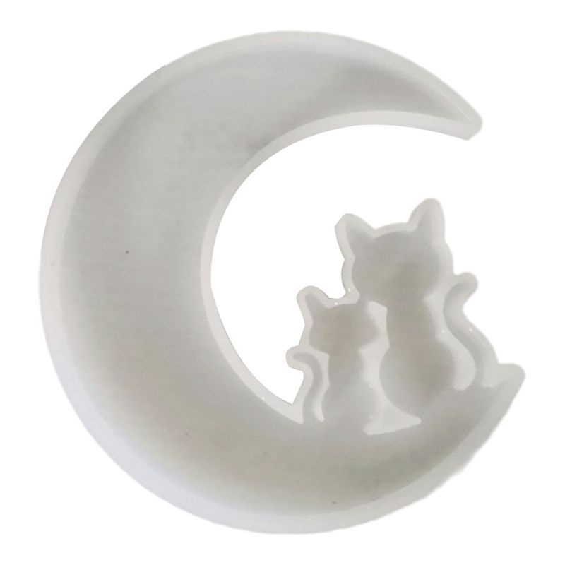 SIY  Resin Crystal Epoxy Mold Animal Moon Casting Silicone Mould Crafts Making Tool