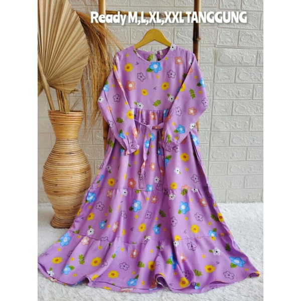 Gamis Motif Anak Tanggung Rayon KBI