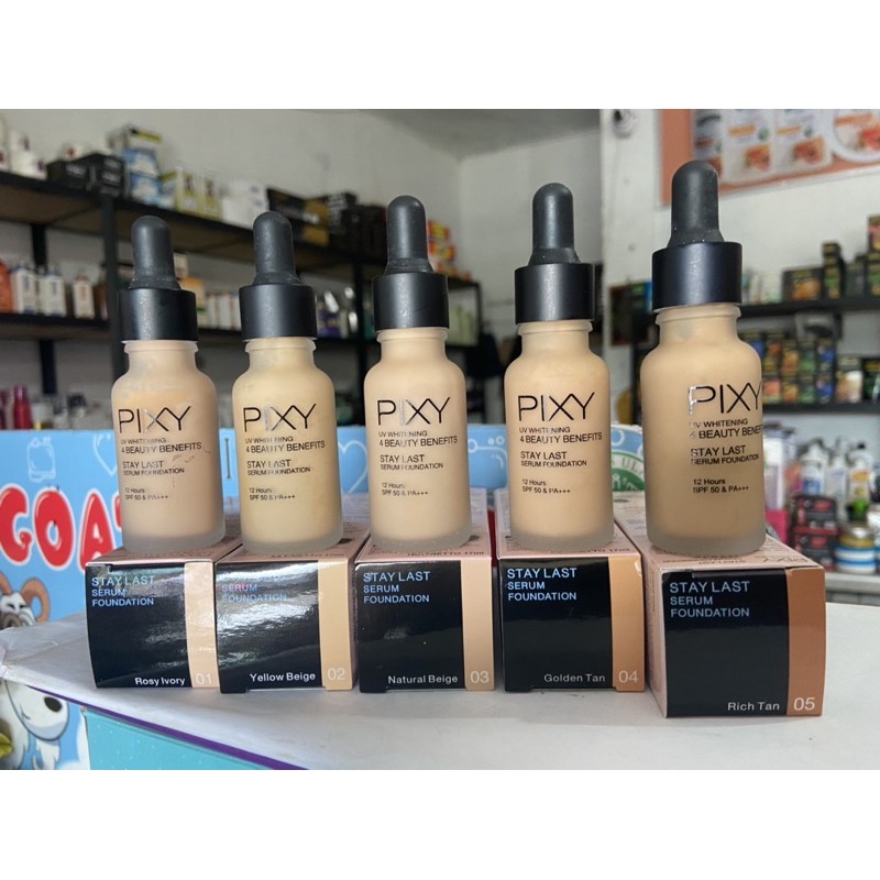 [aa.x] PIXY stay last serum foundation -- foundation + serum pixy