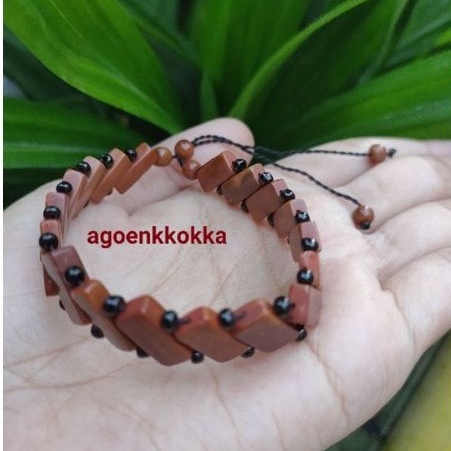 Gelang Bidai manik coklat kokka kaokah