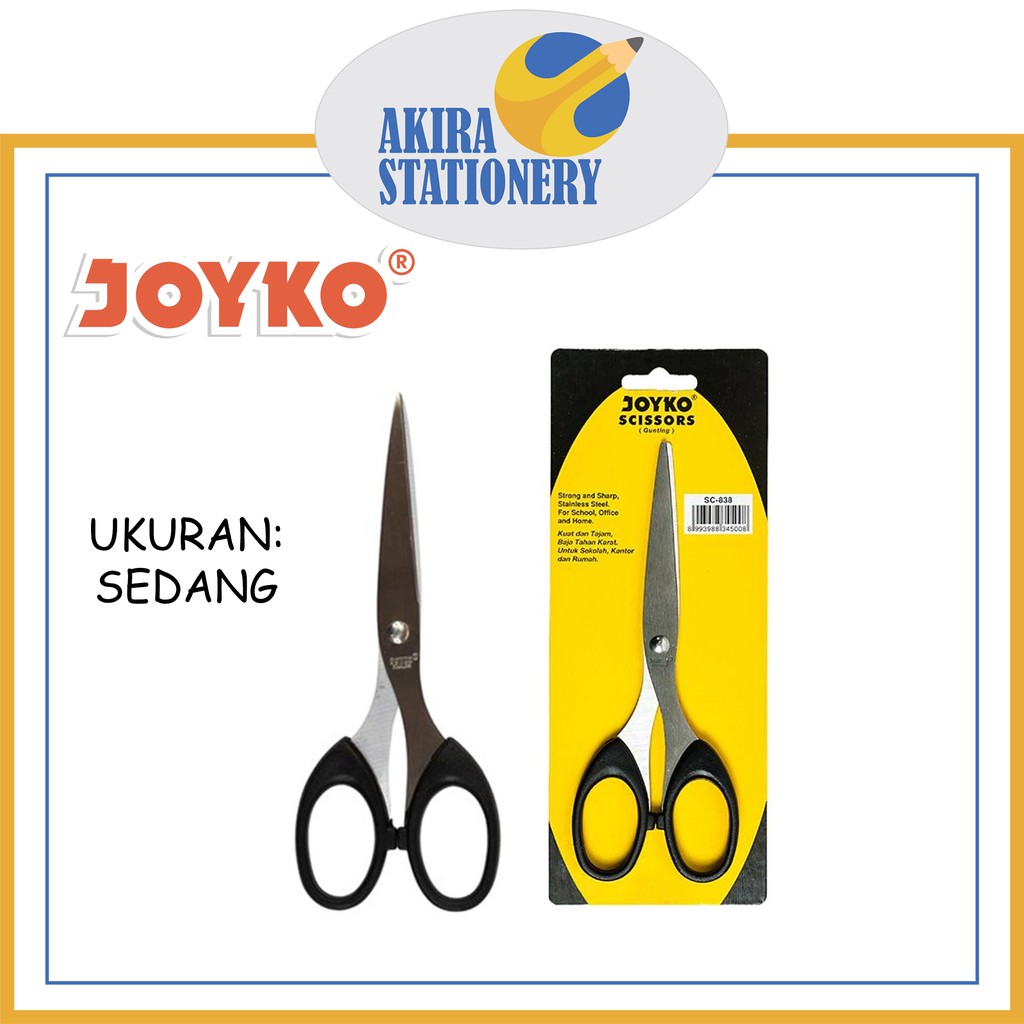 

Gunting JOYKO Sedang S 838 C/ Scissors Long SC-838 / Pemotong Kertas ( PCS )