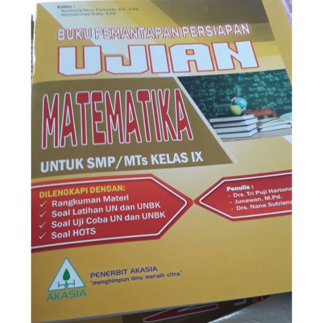 Terbaru Buku Latihan Soal Un Penerbit Akasia Untuk Persiapan Ujian Smp Kelas 9 Harga Satuan