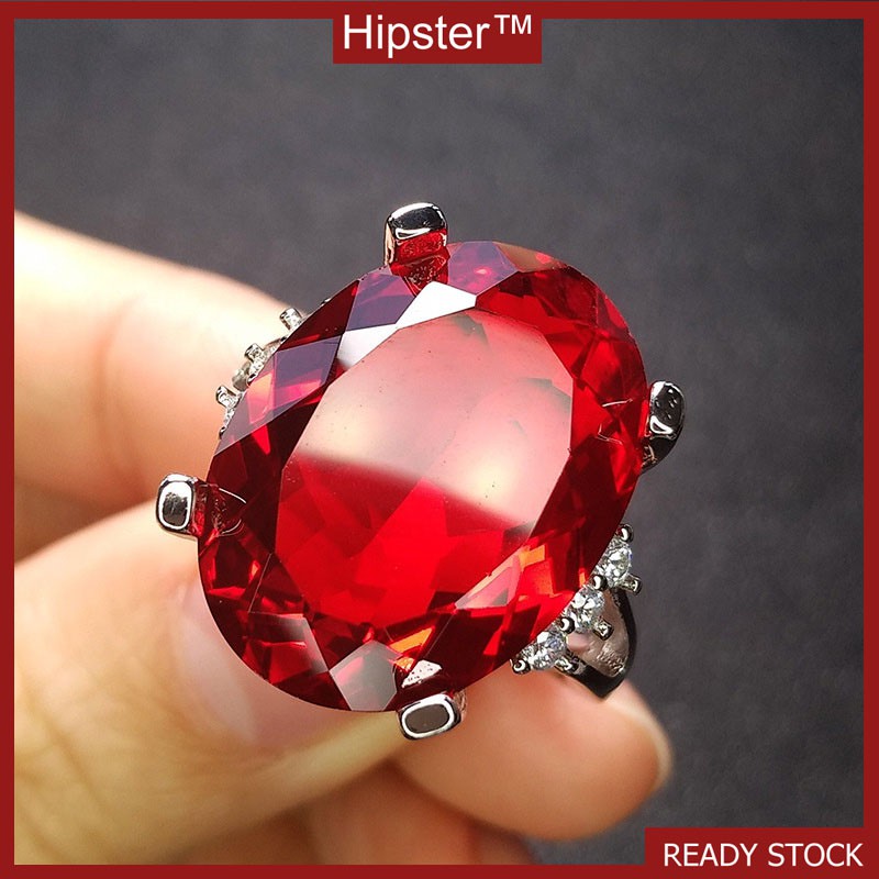 New Hot Selling Fashion Inlaid Ruby Ring