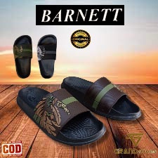 BARNETT BARNET Apache sendal slop pria slide kasual karet ringan anti air Original