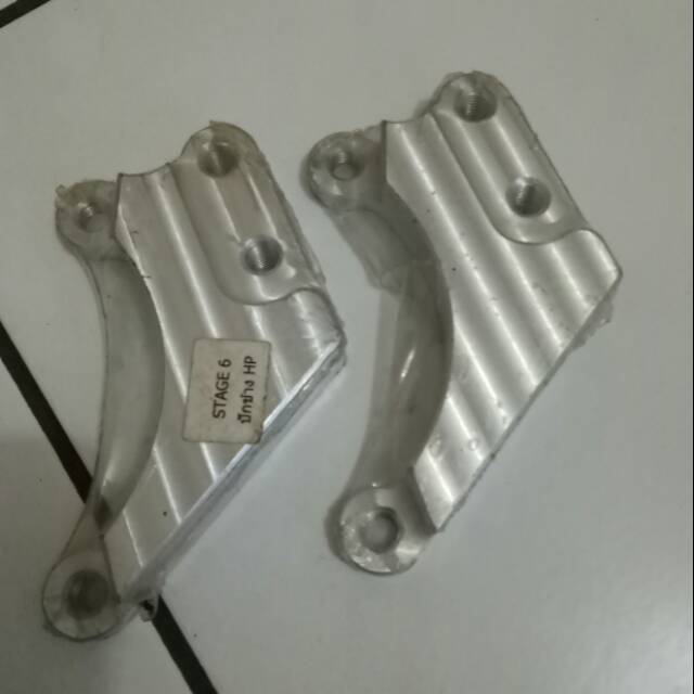 breket/bracket rt stage 6 combiz untuk kaliper 2p (brembo/nissin/ktc)