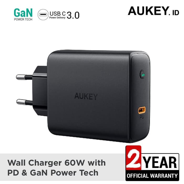 Aukey Charger 60W PD with GaN Power Tech - PA-D2 - 500395