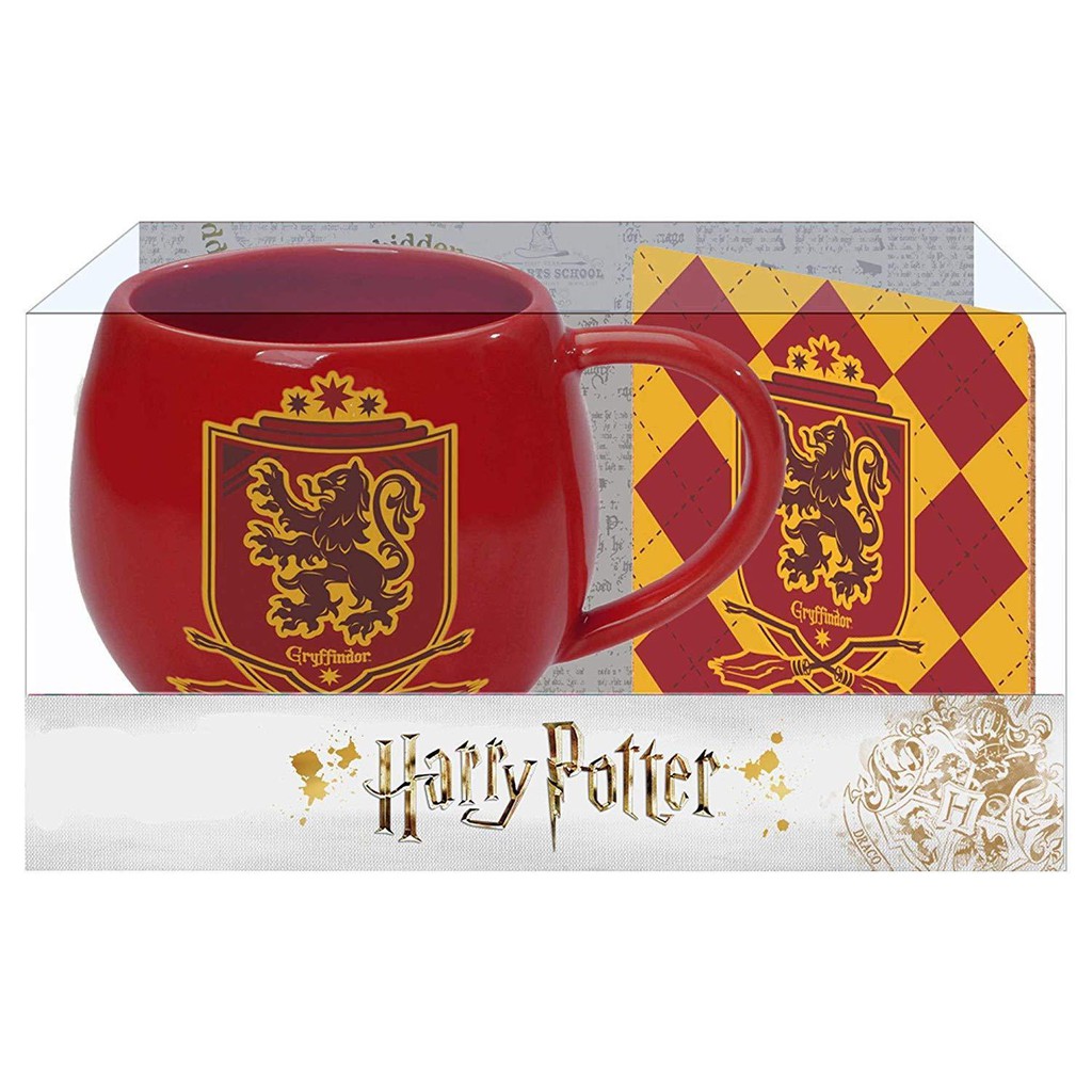 Harry Potter Mug And Coaster Set Gryffindor Crest Shopee Indonesia