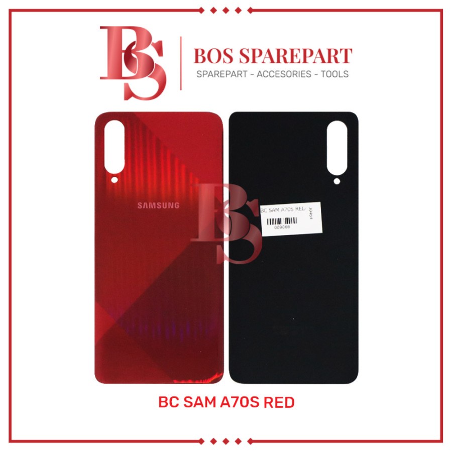 TUTUP BELAKANG SAMSUNG A70S RED  / BACK DOOR / BACK COVER