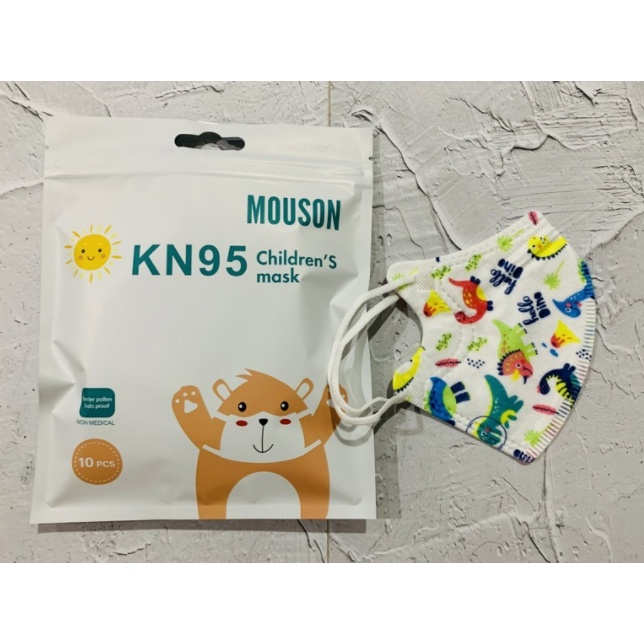 KN95 MOUSON KIDS BABY MOTIF KARAKTER PREMIUM N95 KIDS MASK 5PLY ISI 10PCS