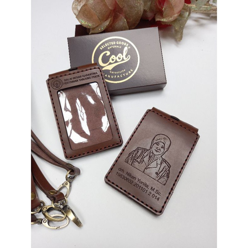 

id card holder kulit