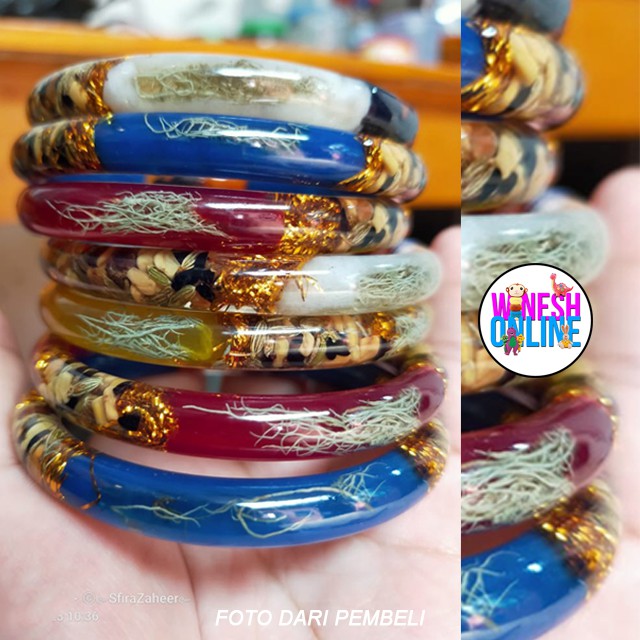 Gelang Kariango (LIMA MOTIF) / Gelang Sawan Benang/Flanel, Rasuk Angin, Mutiara, Polkadot, Bunga