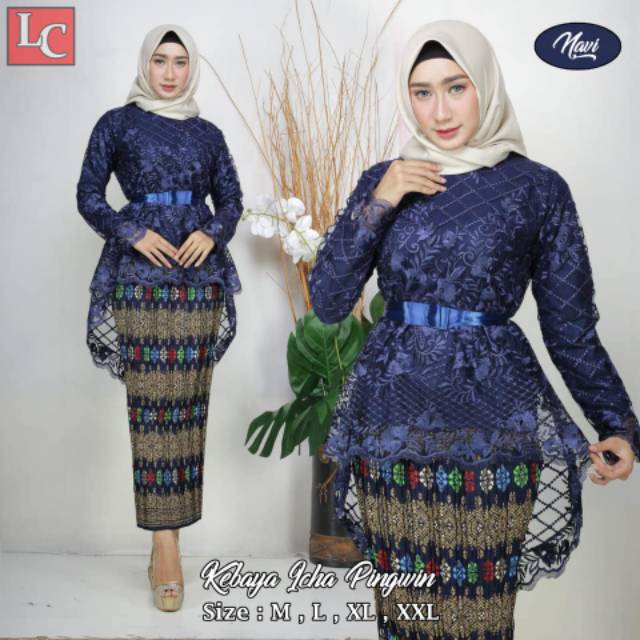 SET AURORA TULLE ICHA/KEBAYA TUNANGAN/KEBAYA WISUDA/KEBAYA MUSLIM