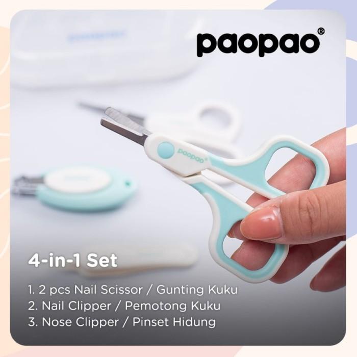 ( NEW! ) Paopao 4 In 1 Premium Manicure From baby newborn 0+ / gunting kuku bayi/ manicure baby