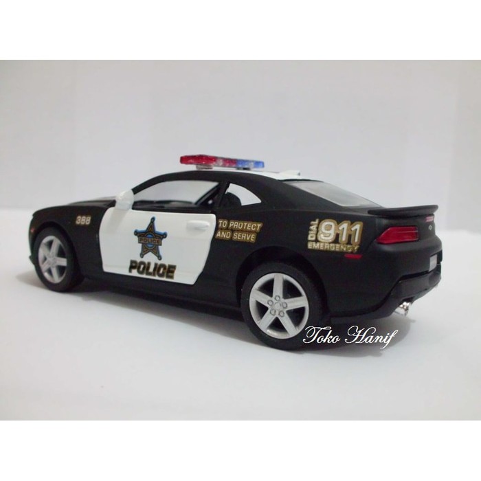 Diecast Miniatur Replika Camaro Police Black