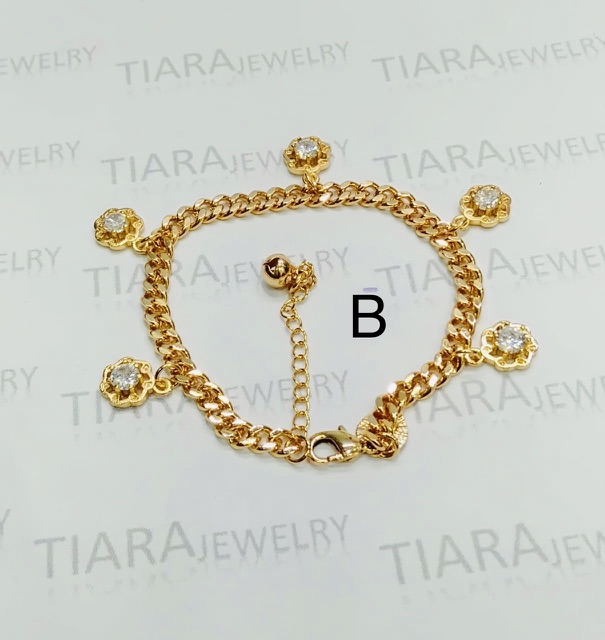 Gelang tangan wanita lapis emas // gelang jurai jurai // gelang pengganti emas // gelang laois emas