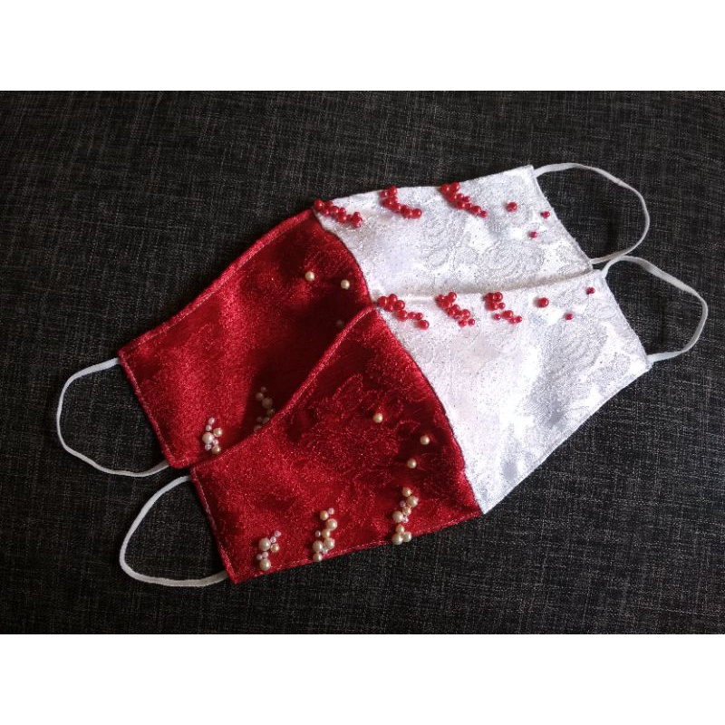 Masker Duckbill Merah Putih