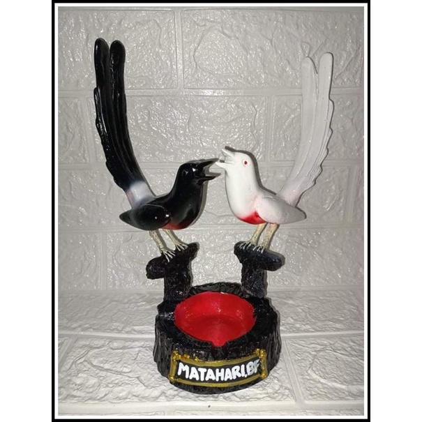 Asbak burung kicau - Asbak unik - Asbak murai medan