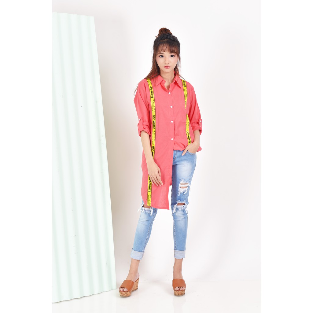 XSHOP Tunik Kemeja Tangan Panjang Variasi Pita - Spectra Long sleeve