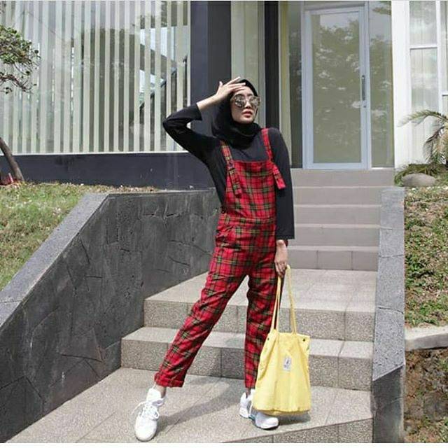 jumpsuit tartan