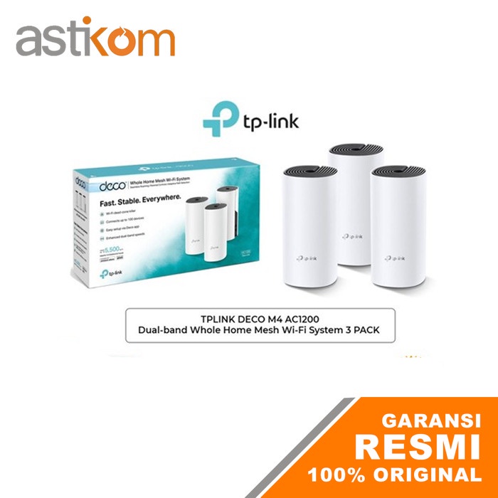 TP-LINK Deco M4 3 Pack AC1200 Dual Band Whole Home Mesh WiFi System