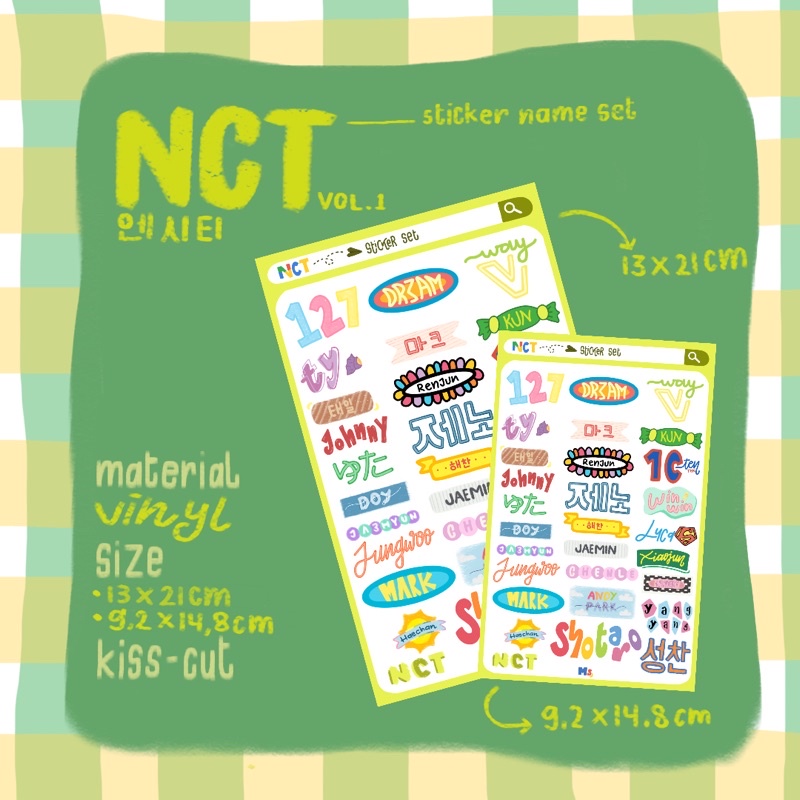 

NCT STICKER SET A5/A6