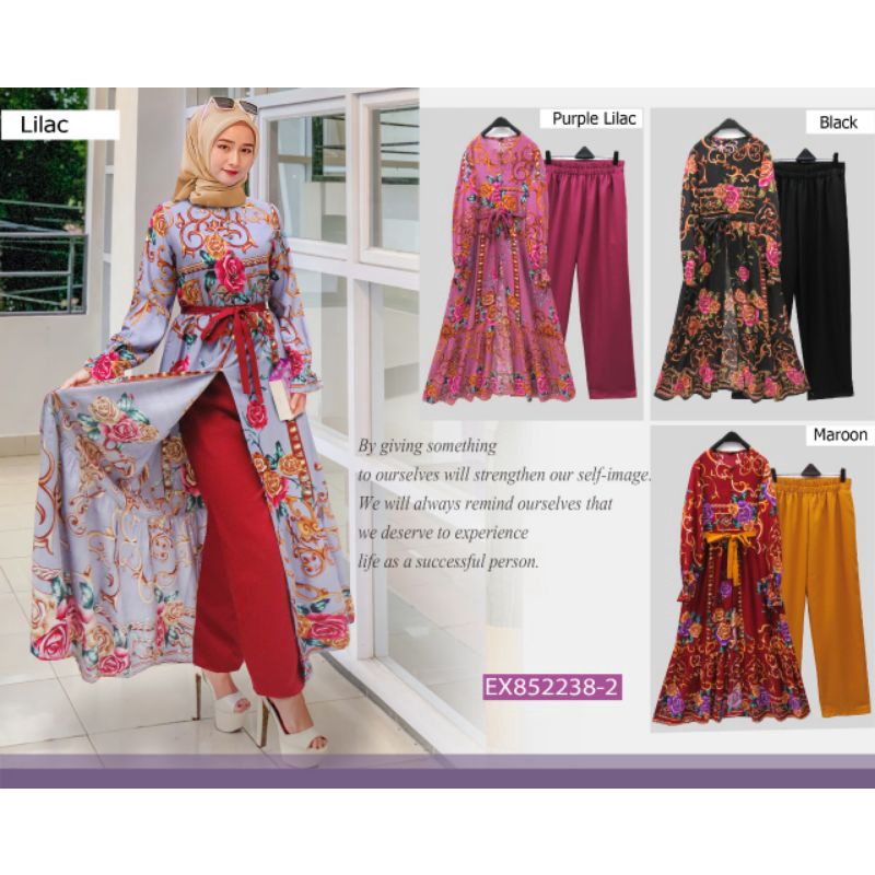 Extu original one set celana tunik sultan