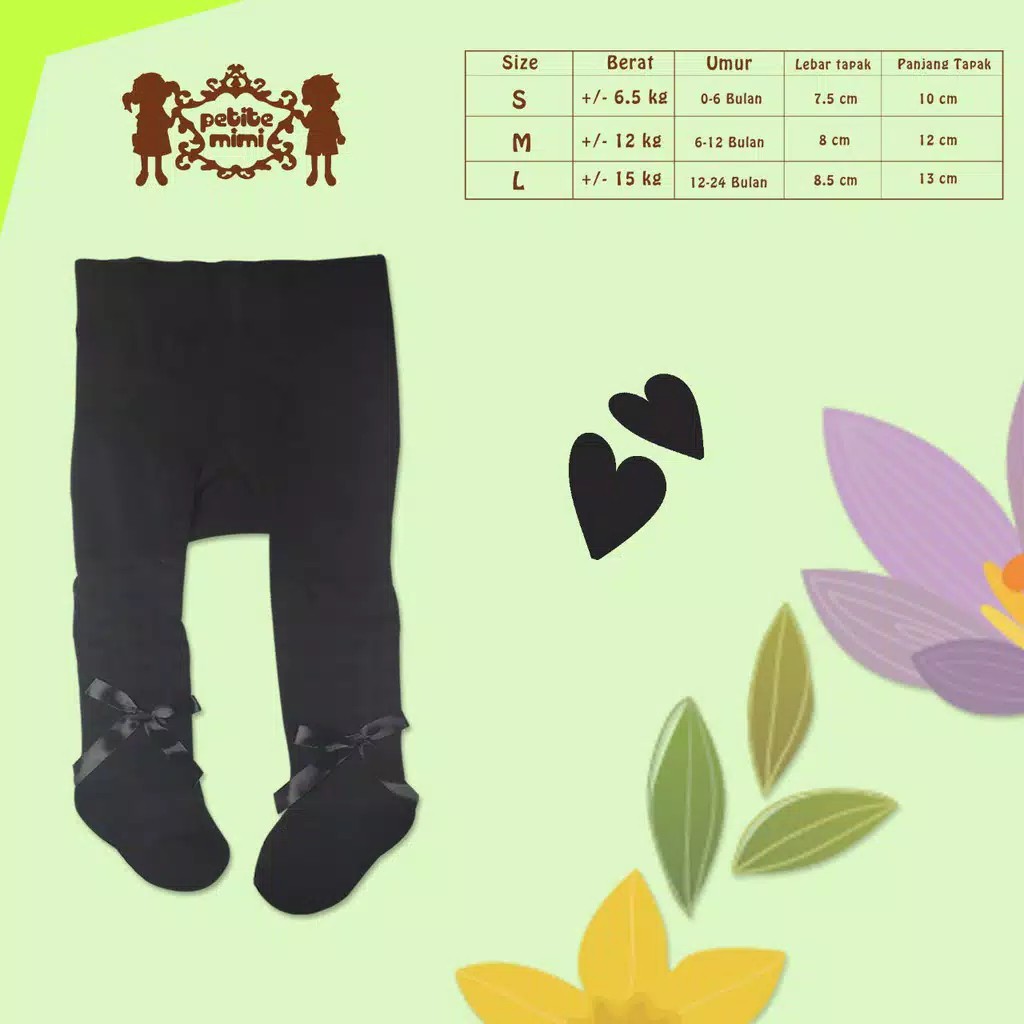 Petite Mimi - Baby Legging Polos Pita Warna Random