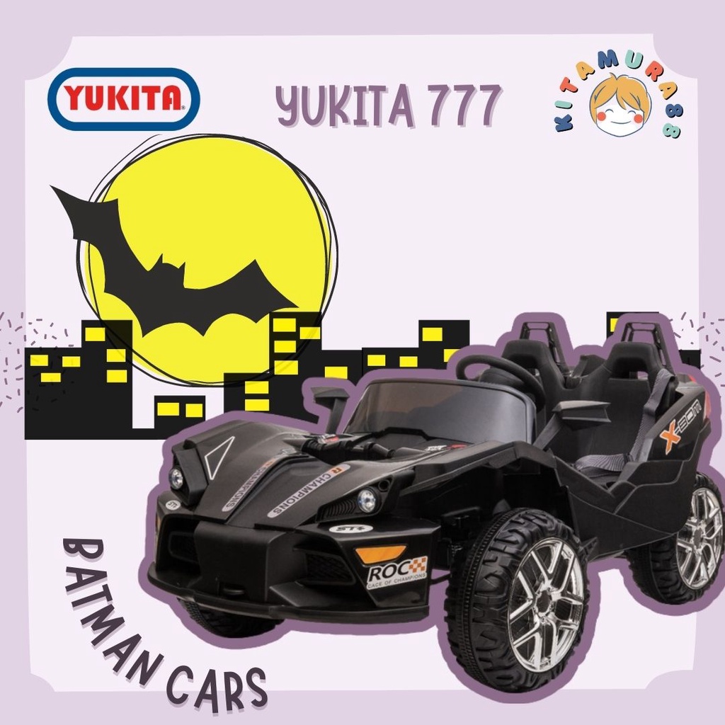 Mainan Maenan Anak Mobil Mobilan Aki BATMAN Cars - YUKITA 777