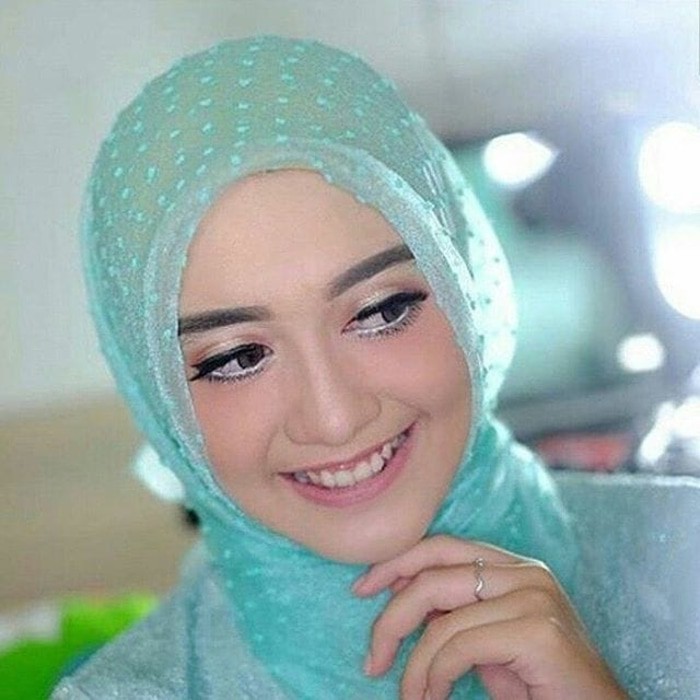 ORGANZA DOTS / JILBAB SEGIEMPAT / ORGANZA