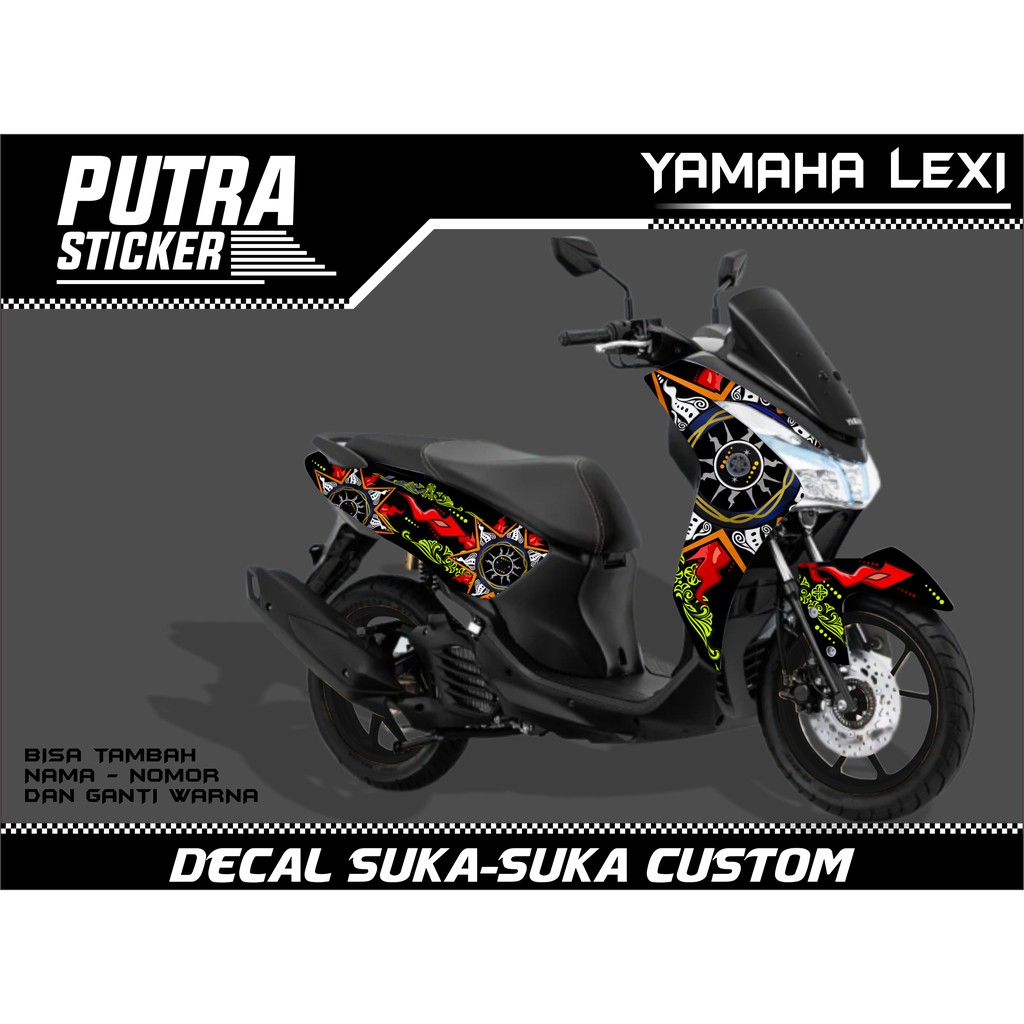 Sticker Decal Yamaha Lexi FULL BODY, sticker lexi