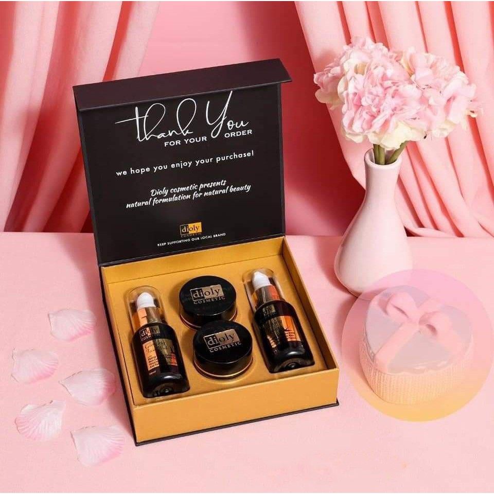 ~ DIOLY Skincare | Paket Perawatan Wajah Pria & Wanita | Serum Glowing | Skincare anti Kusam Glowing