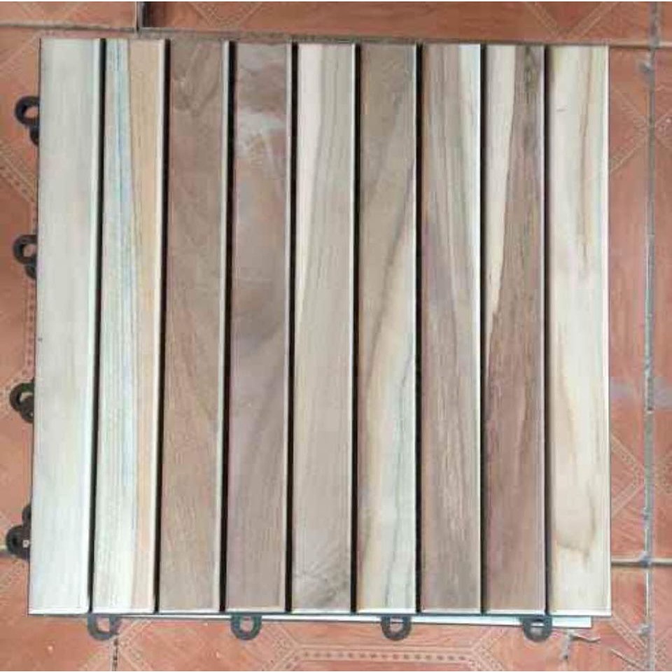 Jual Parkit lantai kayu jati, floring lurus kayu jati | Shopee Indonesia