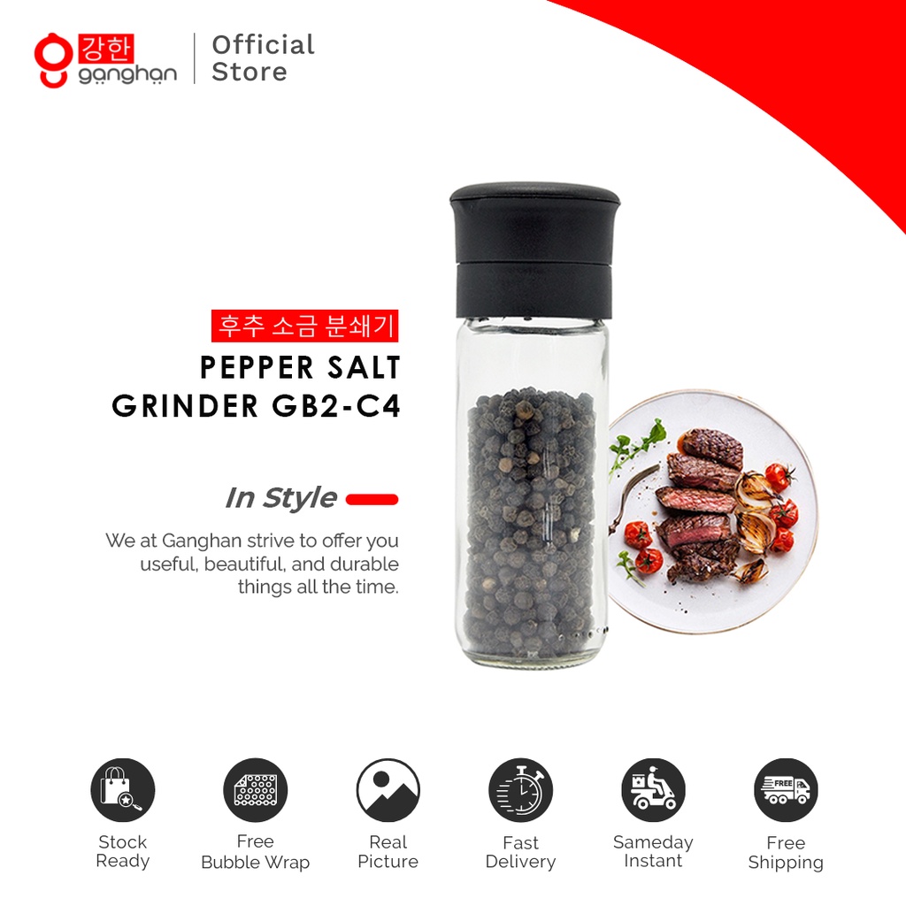 

Ganghan Botol Lada Garam Bumbu | Manual Salt Pepper Grinder - GB2-C4