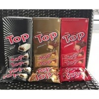 Delfi Top Chocolate, Black in White dan Strawberry kemasan Box isi 24 pcs