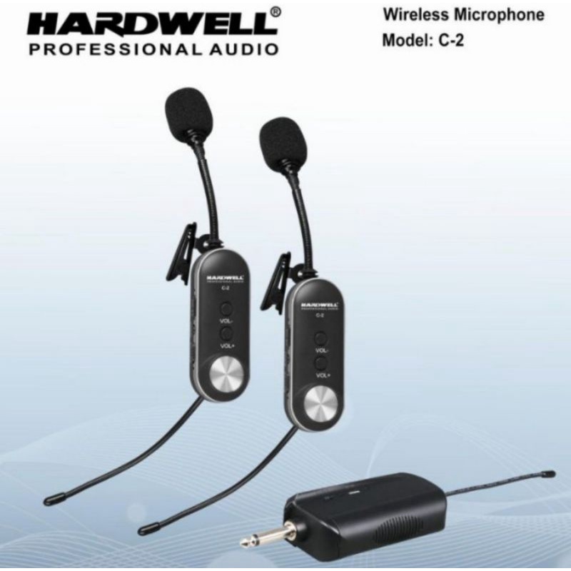 Mic Wireless Hardwell C-2 Mic Clip On C2 Jepit Microphone Original