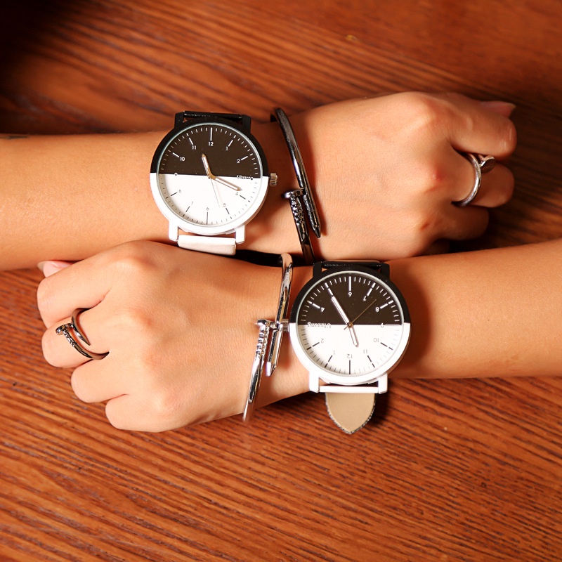 Jam Tangan Couple A0002 Korean Fashion Simple Couple Watch