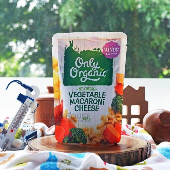 Only Organic Vegetable Macaroni Cheese Kindy 1-5 Years 220 gr