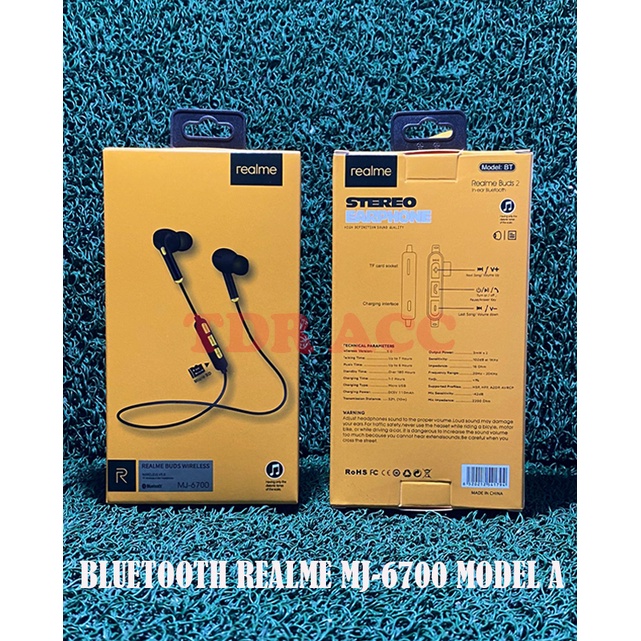 HANDSFREE HEADSET EARPHONE BLUETOOTH REALME MJ6700A MJ6700B