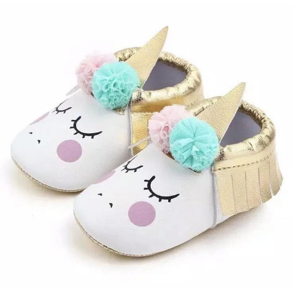 Sepatu prewalker flat shoes 3D lucu cantik pergi fashion anak bayi cewek perempuan murah -uni