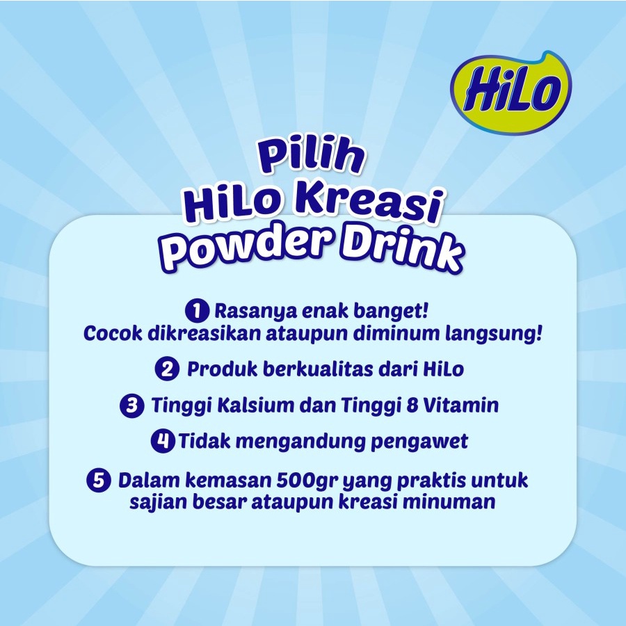 HiLo Es Ketan Hitam Kemasan Refill 500 gram