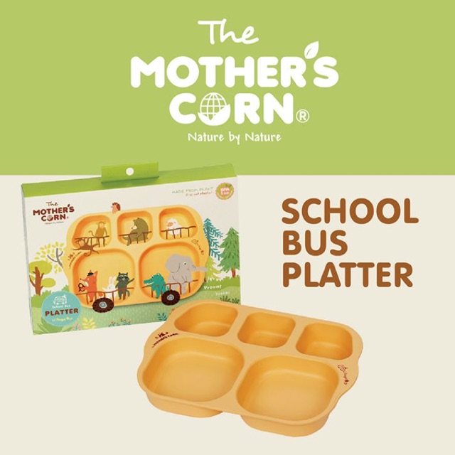 Mother’s corn school bus platter