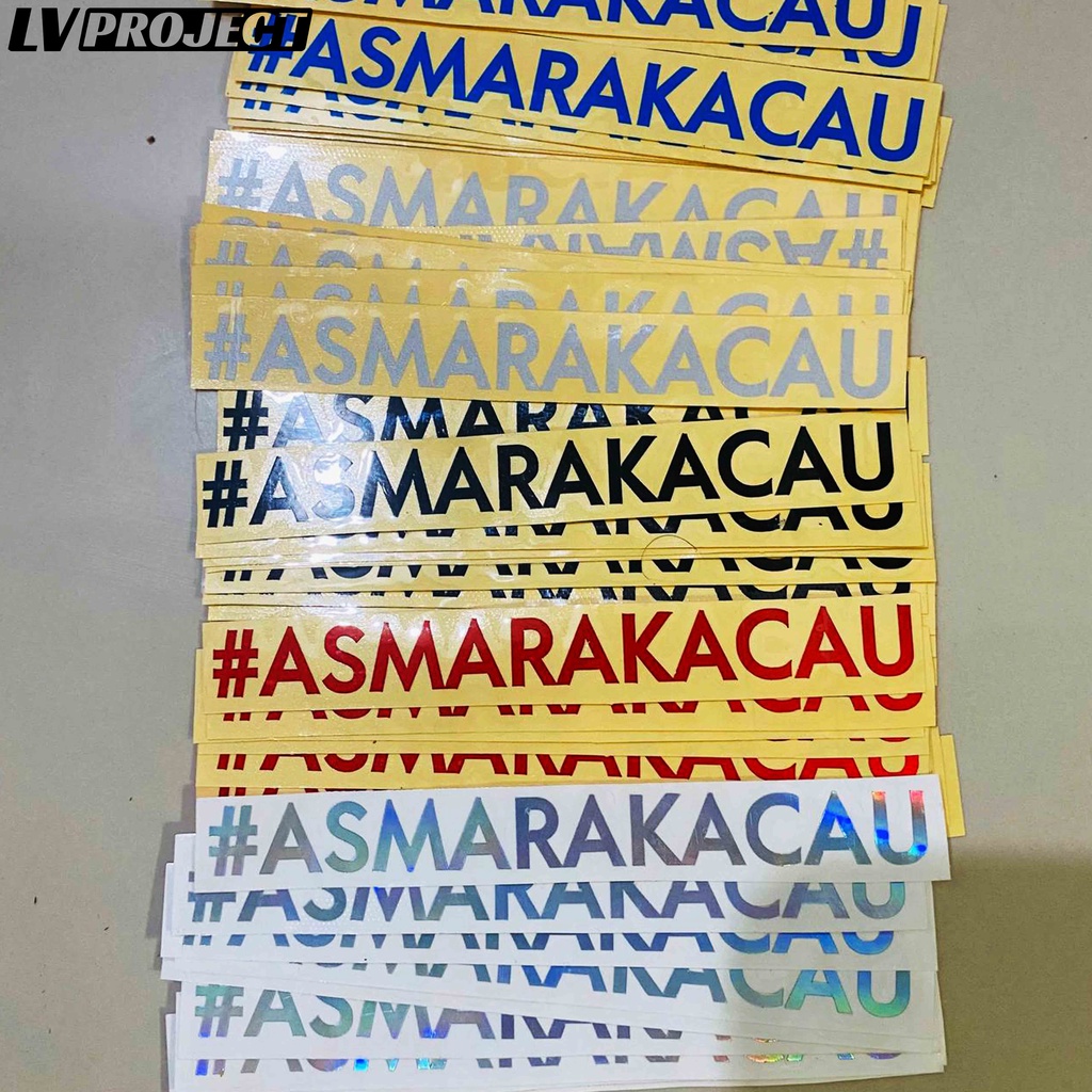 Jual Stiker Asmarakacau Maxdecal Cutting Sticker Asmara Kacau 1pcs ...