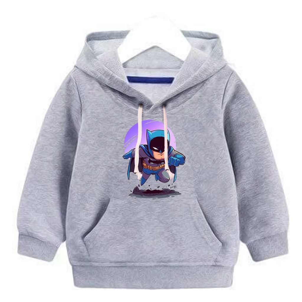 Jaket sweater  hoodie anak laki - laki usia 2 3 4 5 6 7 8 19 10 tahun / switer  cewek cowok perempuan karakter hero BATMAN MOON  / GROSIR TERMURAH BISA COD terbaru