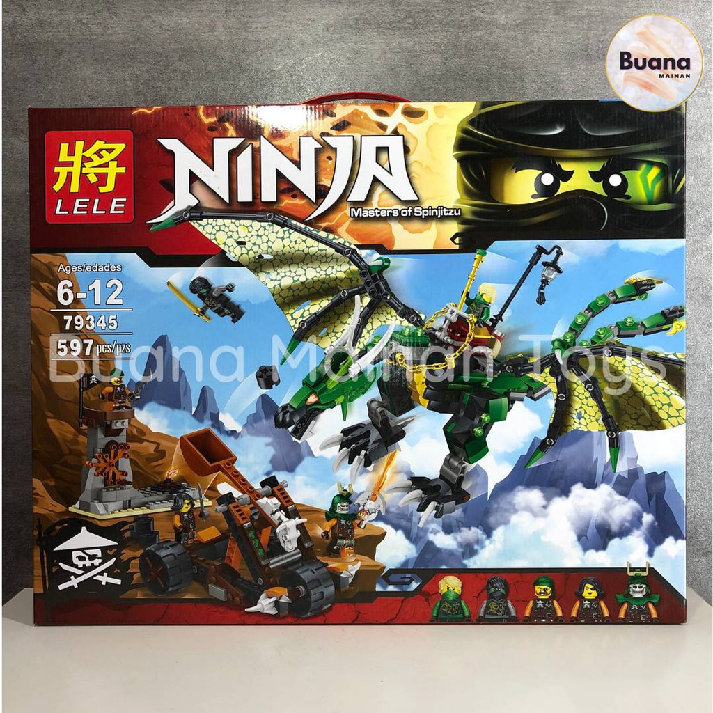 MAINAN EDUKASI BRICKS LELE NINJA MASTERS OF SPINJITZU #79345