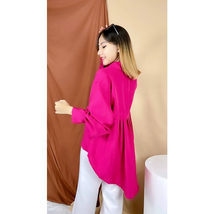 RX Fashion - Sally Blouse Oversize XXL Twistcone / Kemeja Oversize / Korean Style Candy Shirt Kemeja - NN