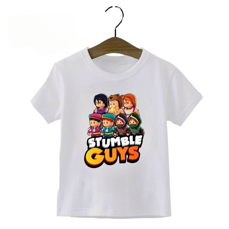 Baju Kaos  Atasan Anak Stumble Guys skin Terbaru (s7) untuk Anak Laki laki dan perempuan/Remaja